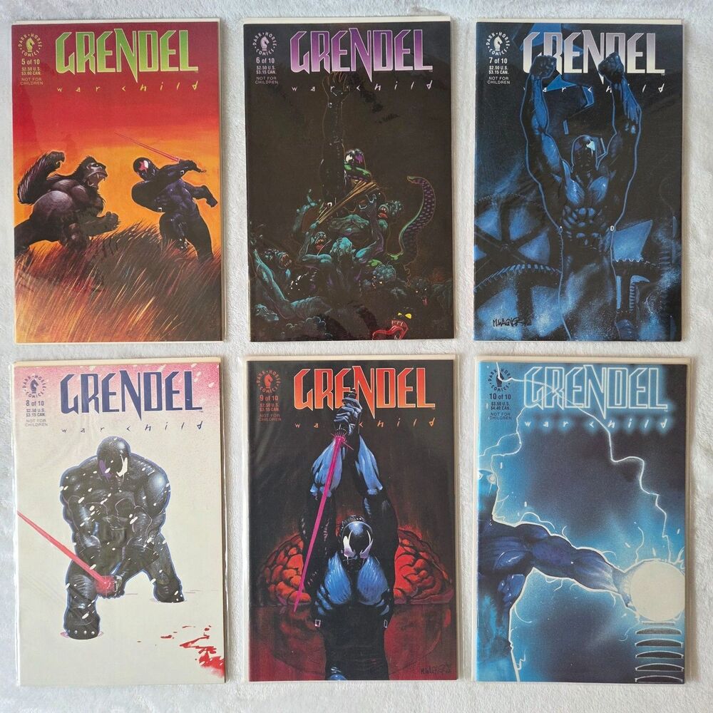 Grendel: War Child #5–10‎ Lot | 1992 Dark Horse Matt Wagner Series